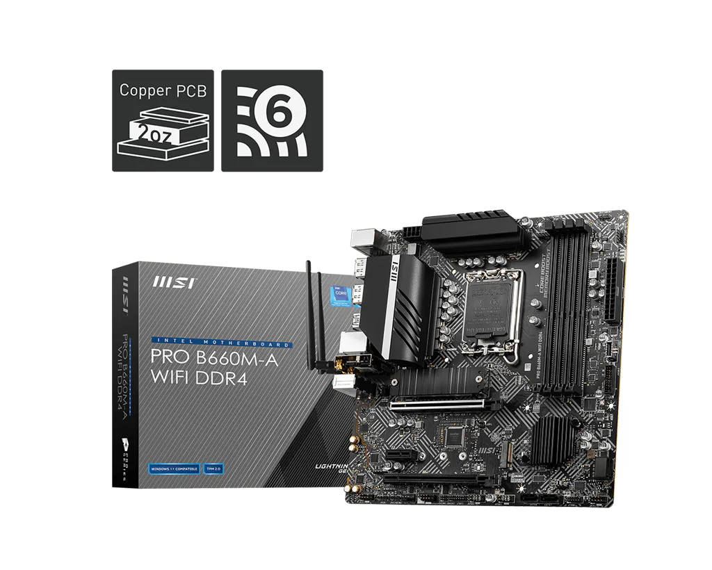 PRO B660M-A WIFI DDR4
